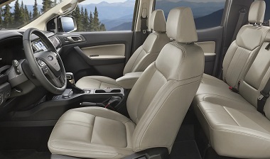 Interior appearance of the 2021 Ford Ranger available at Johnson City Ford