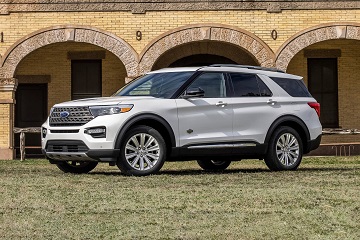 Exterior appearance of the 2021 Ford Explorer available at Johnson City Ford