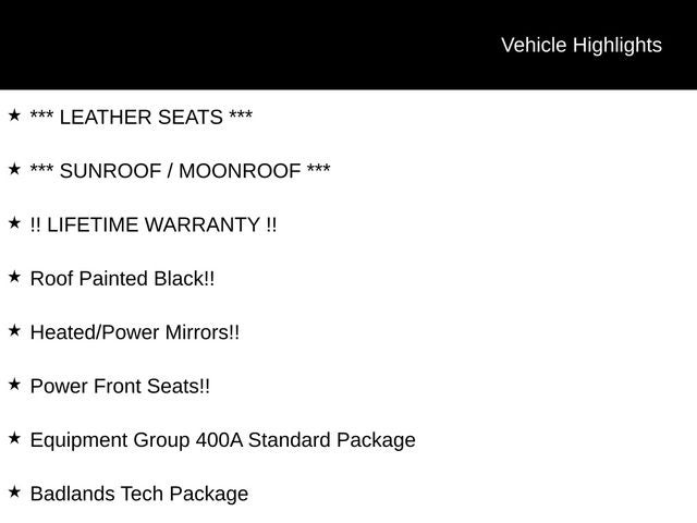 2026 Ford Bronco Sport Badlands