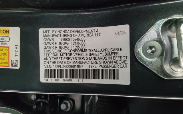2025 Honda Civic Sport