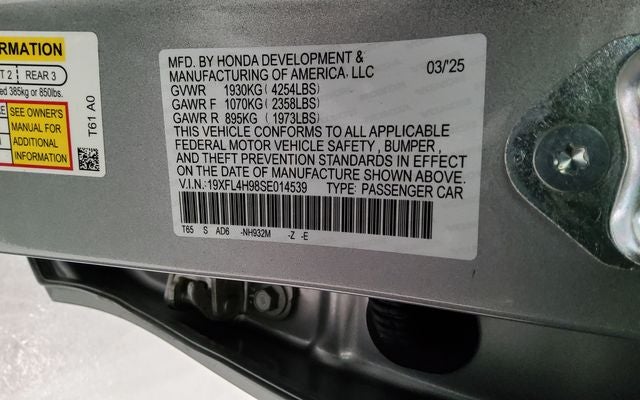 2025 Honda Civic Hybrid Sport Touring