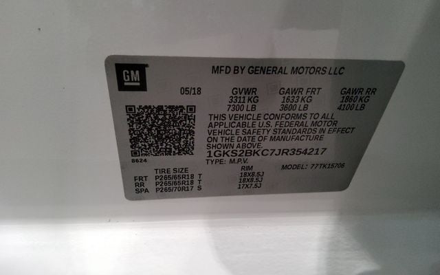 2018 GMC Yukon SLT