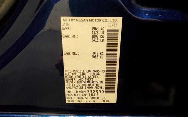 2023 Nissan Altima 2.5 SR