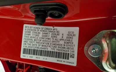 2020 Honda Civic Sport