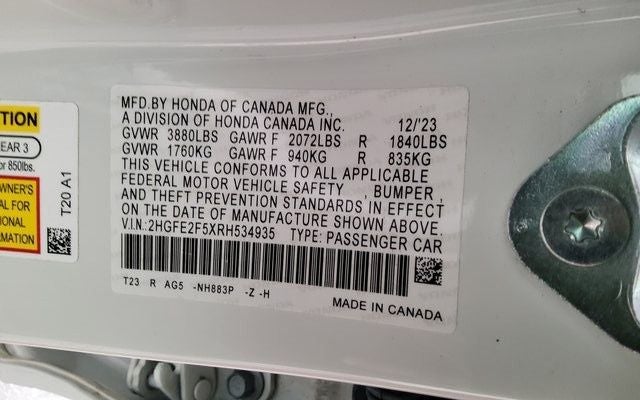 2024 Honda Civic Sport