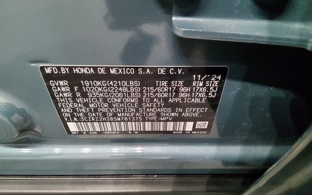2025 Honda HR-V LX