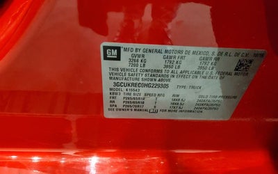 2017 Chevrolet Silverado 1500 LT LT1
