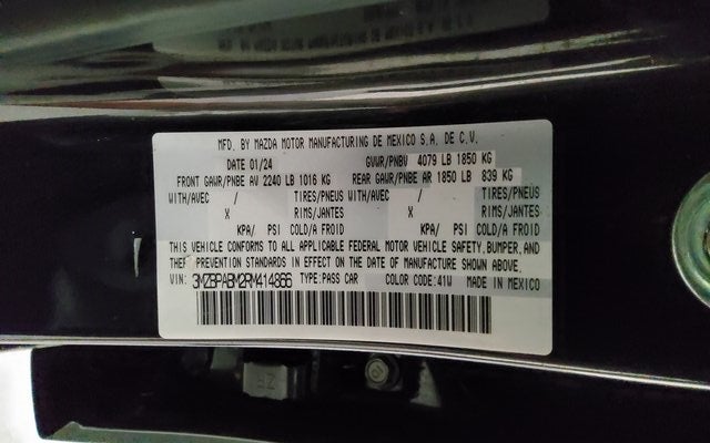 2024 Mazda Mazda3 Sedan 2.5 S Select Sport