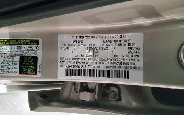 2024 Mazda Mazda3 Sedan 2.5 S Preferred Package