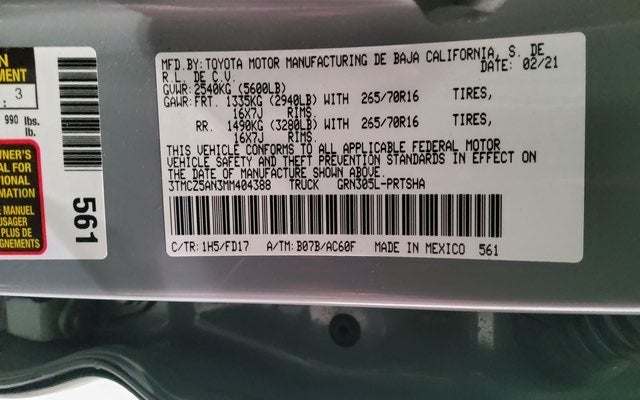 2021 Toyota Tacoma TRD Off-Road V6