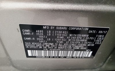2018 Subaru Outback 2.5i Limited