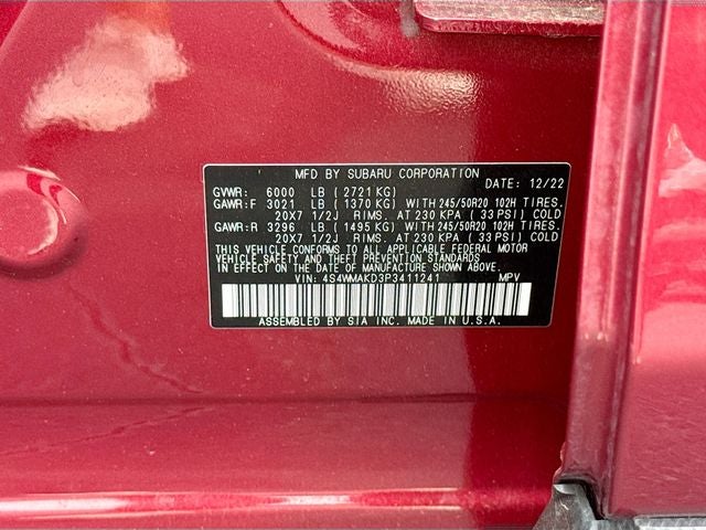 2023 Subaru Ascent Onyx Edition