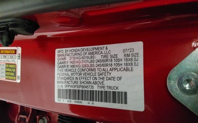 2023 Honda Ridgeline RTL