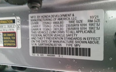 2022 Honda CR-V Hybrid Touring