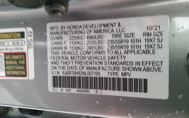 2022 Honda CR-V Hybrid Touring