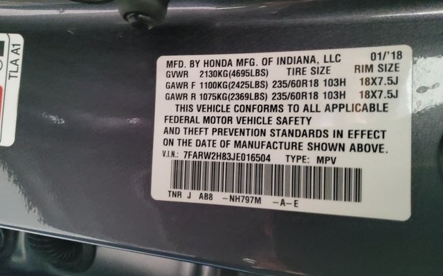 2018 Honda CR-V EX-L w/Navigation