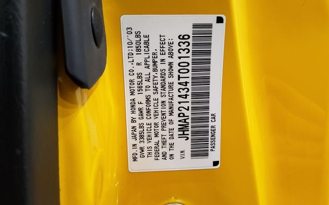 2004 Honda S2000 Base