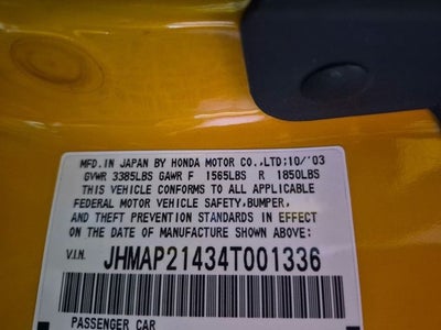2004 Honda S2000 Base