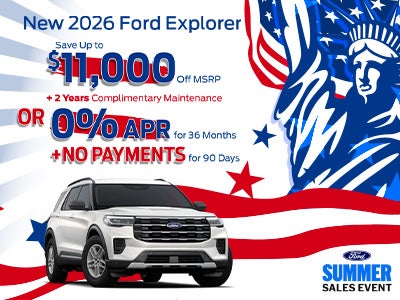 New 2026 Ford Explorer