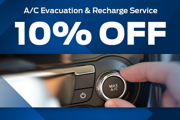 10% off A/C Evacuation & Recharge Service*