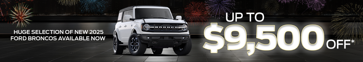 Save up to $9,500 on a new Ford Bronco in Johnson City, TN